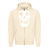 Sandshell mens skull Zipper Hoodie - linhVisuals