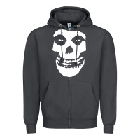 Smoke mens skull Zipper Hoodie - linhVisuals