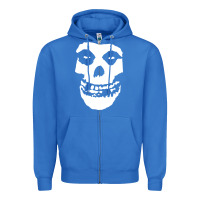 True Royal mens skull Zipper Hoodie - linhVisuals