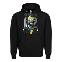 Black kagamine rin len Zipper Hoodie - linhVisuals