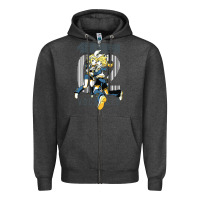 Charcoal Heather kagamine rin len Zipper Hoodie - linhVisuals