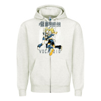 Oatmeal Heather kagamine rin len Zipper Hoodie - linhVisuals