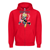Red kagamine rin len Zipper Hoodie - linhVisuals