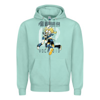 Seafoam kagamine rin len Zipper Hoodie - linhVisuals