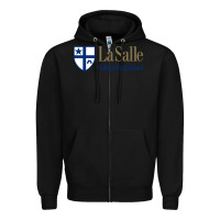 Black la salle college high school Zipper Hoodie - linhVisuals