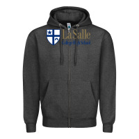 Charcoal Heather la salle college high school Zipper Hoodie - linhVisuals