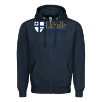 Navy la salle college high school Zipper Hoodie - linhVisuals