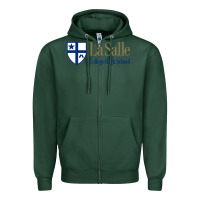 Sports Green la salle college high school Zipper Hoodie - linhVisuals