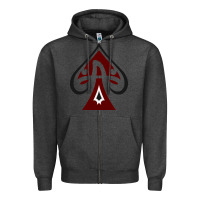 Charcoal Heather lower merion high school Zipper Hoodie - linhVisuals
