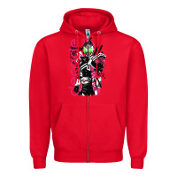 Red kamen rider decade Zipper Hoodie - linhVisuals