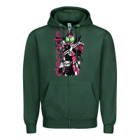 Sports Green kamen rider decade Zipper Hoodie - linhVisuals