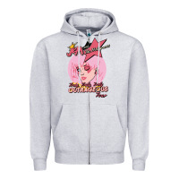 Heather Grey jem outrageous tour 1987 2 Zipper Hoodie - linhVisuals