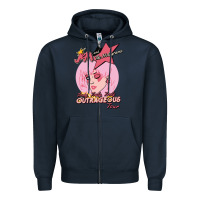 Navy jem outrageous tour 1987 2 Zipper Hoodie - linhVisuals