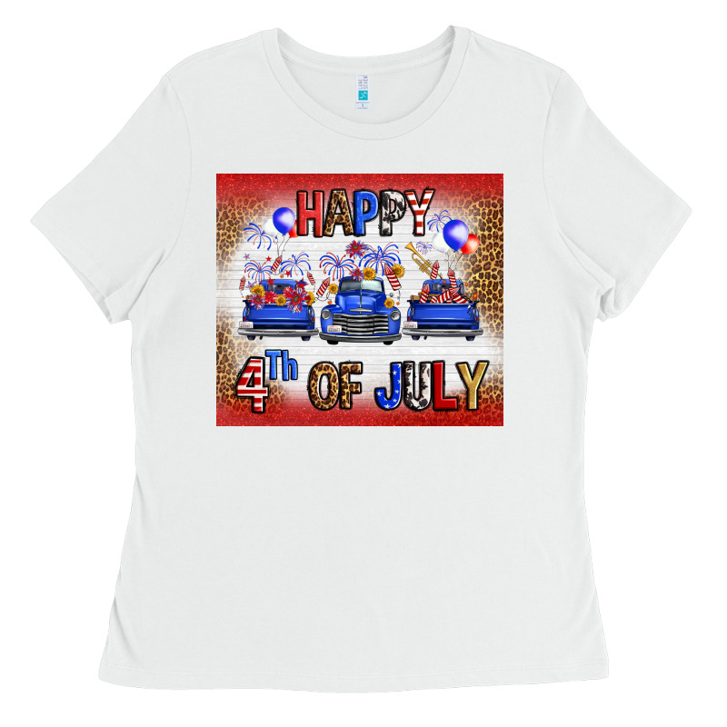 Western Happy Fourth Of July Ladies Tee by FaDigitalArtStudio | Teevron