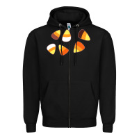Black candy corn Zipper Hoodie - linhVisuals