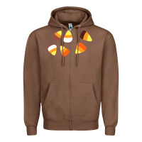Candy Corn Zipper Hoodie | Teevron