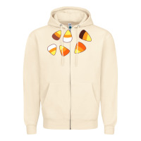Sandshell candy corn Zipper Hoodie - linhVisuals