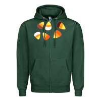 Sports Green candy corn Zipper Hoodie - linhVisuals