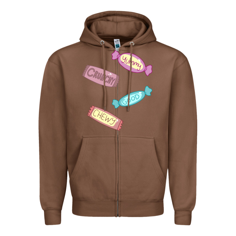 Candy Pieces Zipper Hoodie by linhVisuals | Teevron