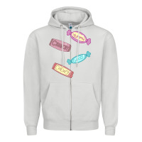 Dove Grey candy pieces Zipper Hoodie - linhVisuals