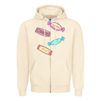 Sandshell candy pieces Zipper Hoodie - linhVisuals