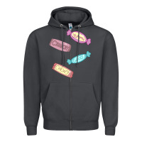 Smoke candy pieces Zipper Hoodie - linhVisuals