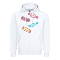 White candy pieces Zipper Hoodie - linhVisuals