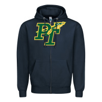 Navy penn trafford school district Zipper Hoodie - linhVisuals