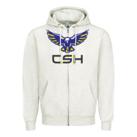Oatmeal Heather cold springs high school Zipper Hoodie - linhVisuals