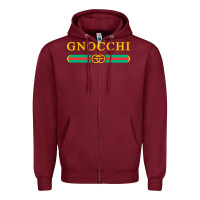 Burgundy gnocchi vintage Zipper Hoodie - linhVisuals