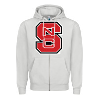 Dove Grey north carolina state Zipper Hoodie - linhVisuals