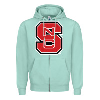 Seafoam north carolina state Zipper Hoodie - linhVisuals