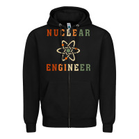 Black nuclear engineering quote Zipper Hoodie - linhVisuals