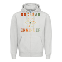 Dove Grey nuclear engineering quote Zipper Hoodie - linhVisuals