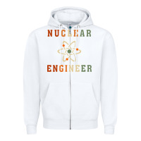 White nuclear engineering quote Zipper Hoodie - linhVisuals
