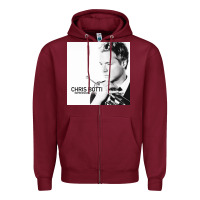 Burgundy Chris Botti Zipper Hoodie - linhVisuals