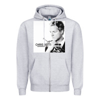 Heather Grey Chris Botti Zipper Hoodie - linhVisuals
