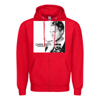 Red Chris Botti Zipper Hoodie - linhVisuals