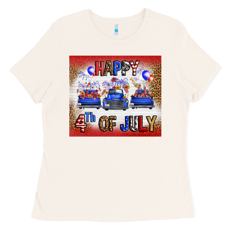 Western Happy Fourth Of July Ladies Tee by FaDigitalArtStudio | Teevron