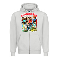 Dove Grey garbage pail kids Zipper Hoodie - linhVisuals