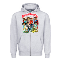 Heather Grey garbage pail kids Zipper Hoodie - linhVisuals