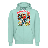 Seafoam garbage pail kids Zipper Hoodie - linhVisuals