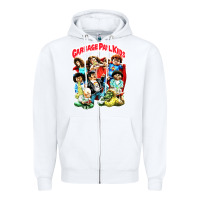 White garbage pail kids Zipper Hoodie - linhVisuals
