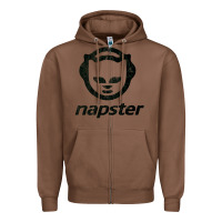 Chestnut napster    napster Zipper Hoodie - linhVisuals
