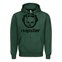 Sports Green napster    napster Zipper Hoodie - linhVisuals