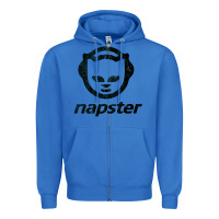 True Royal napster    napster Zipper Hoodie - linhVisuals