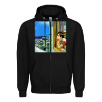 Black belle and sebastian 90s style fanart design Zipper Hoodie - linhVisuals