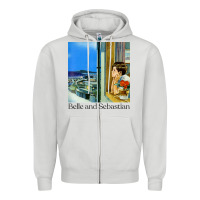 Dove Grey belle and sebastian 90s style fanart design Zipper Hoodie - linhVisuals