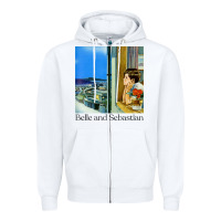 White belle and sebastian 90s style fanart design Zipper Hoodie - linhVisuals