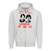Dove Grey baader–meinhof raf original 70s design Zipper Hoodie - linhVisuals